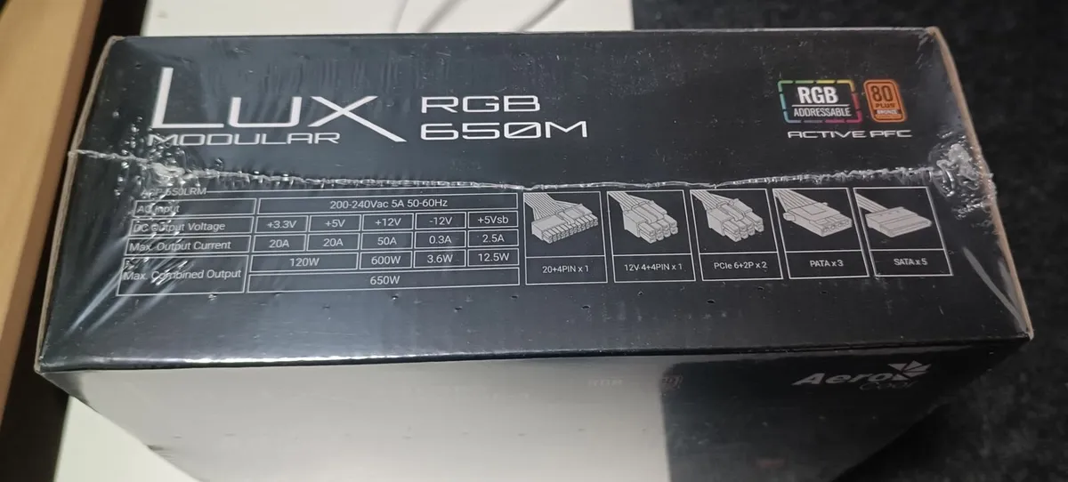 NEW Aerocool 650W PC Power Supply - Image 4