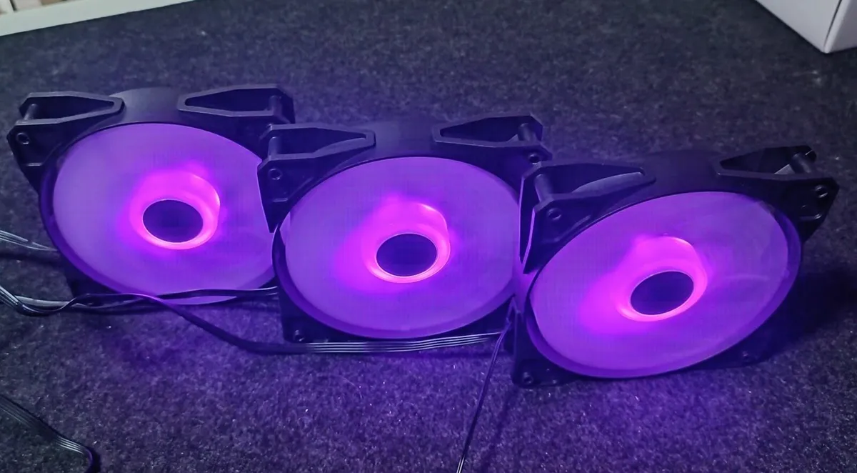 3 x 120mm Silent RGB Case Fans - Image 3