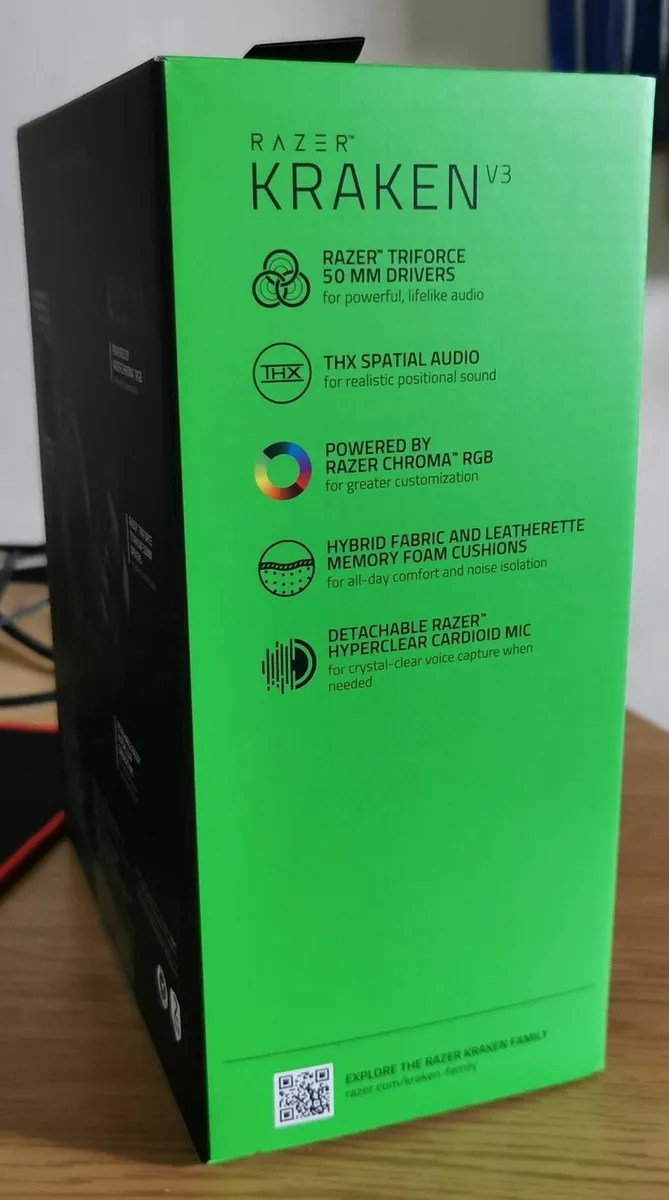 New Razer Kraken V3 Thx Spatial Audio Headphones - Image 2