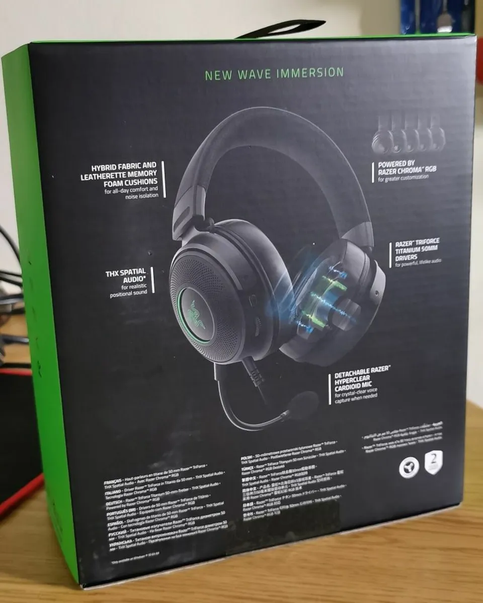 New Razer Kraken V3 Thx Spatial Audio Headphones - Image 3