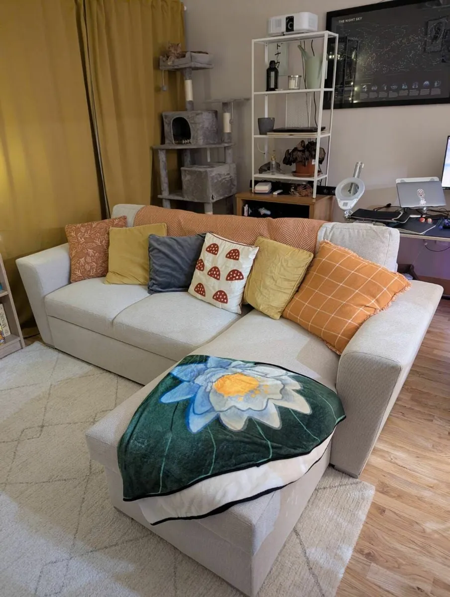 3 Seat Sofa Bed with Storage - Image 1