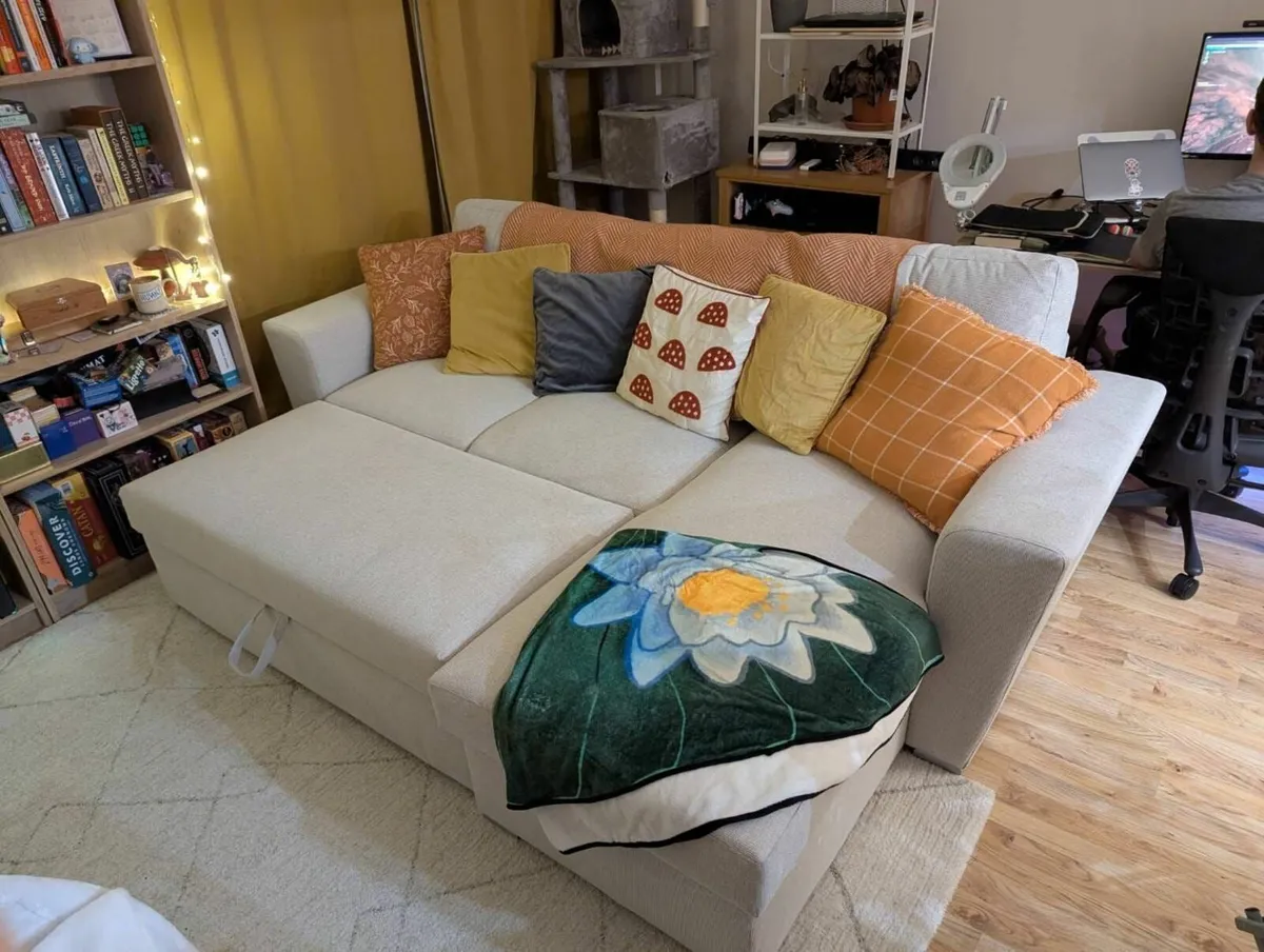 3 Seat Sofa Bed with Storage - Image 2