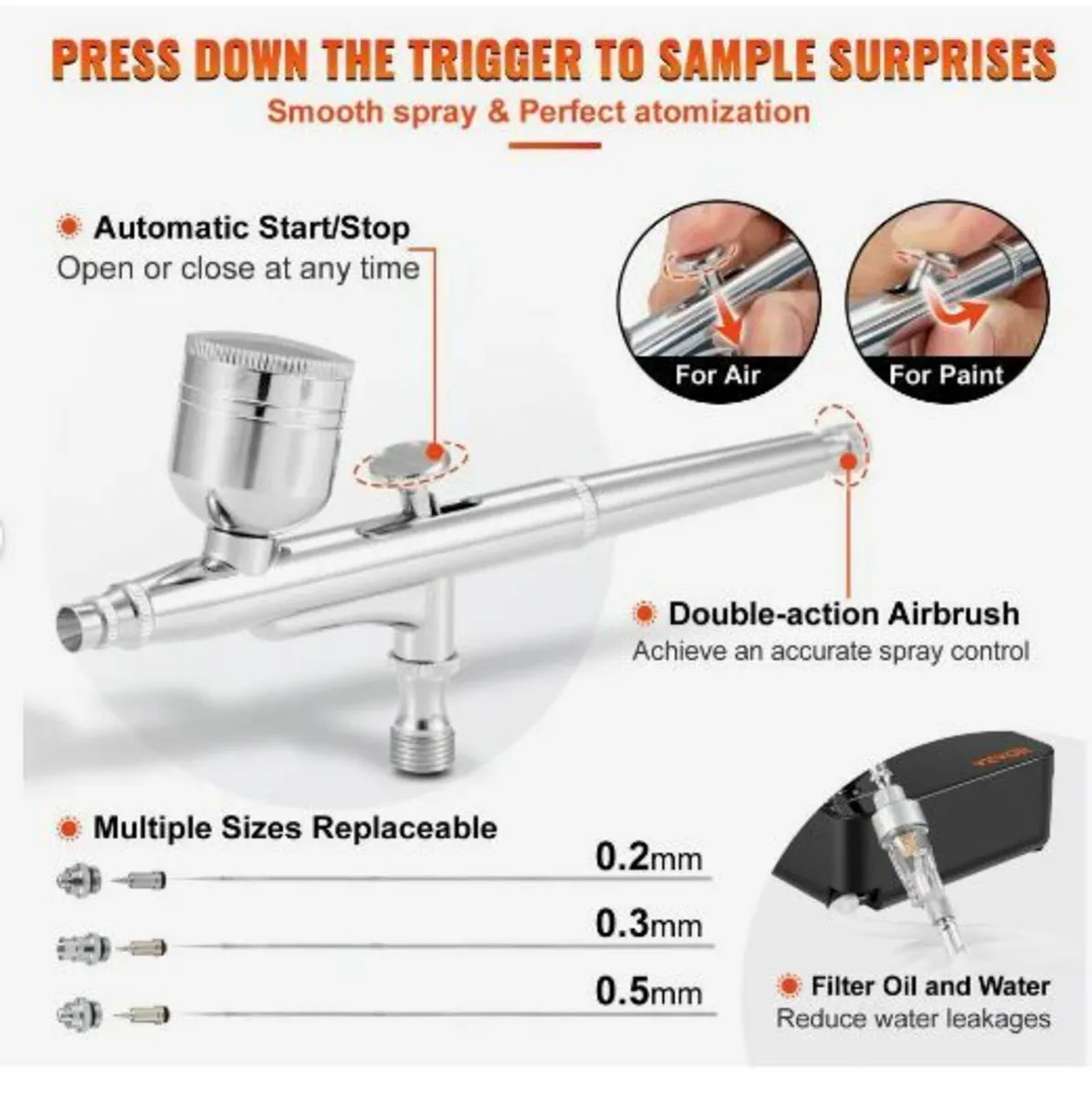 Airbrush Kit, Portable Airbrush Set - Image 3