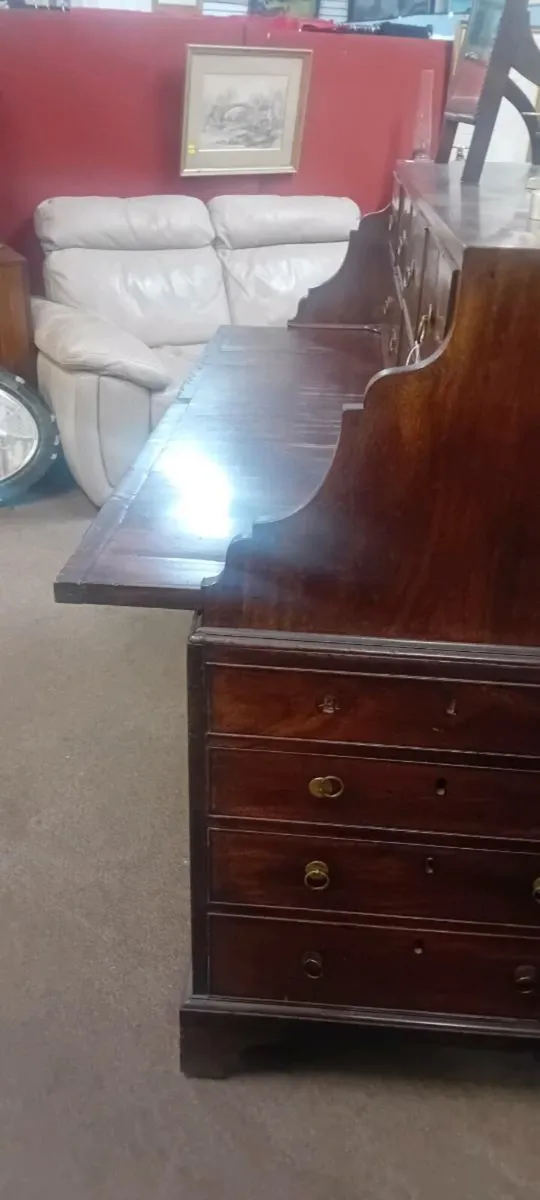 Georgian Mahogany Bank Of Drawers Office Secretair - Image 3