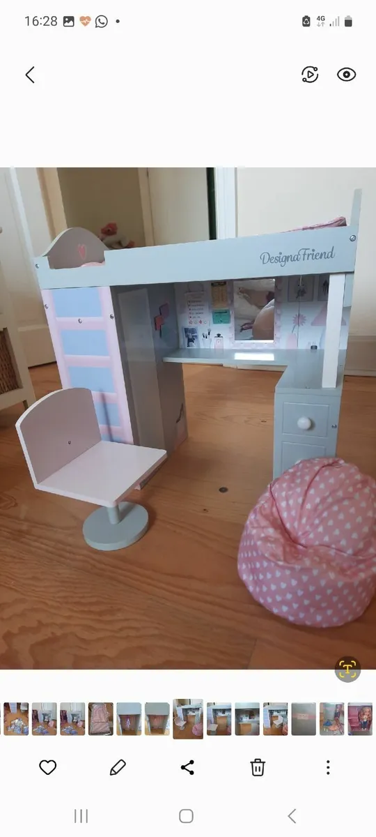 Toys- All in one wooden bedroom set-as new - Image 1