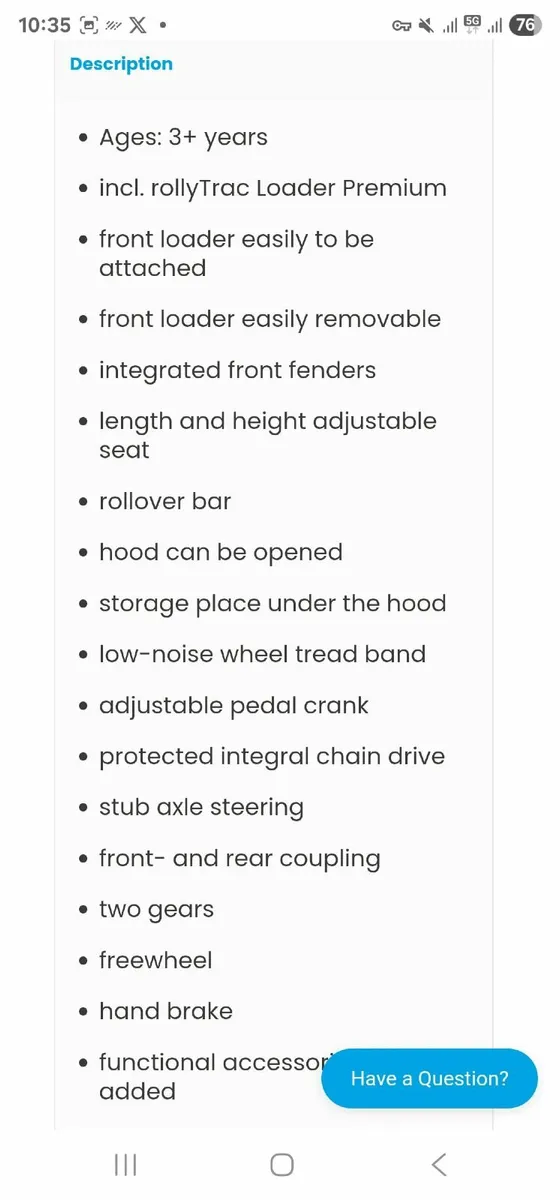Kids Rolly John Deere Tractor, Trailer & Loader - Image 3