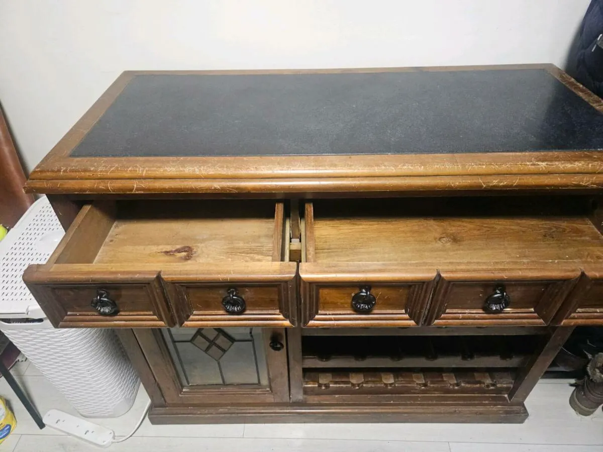 Free – Solid Wooden Sideboard / Wine Cabinet - Image 3