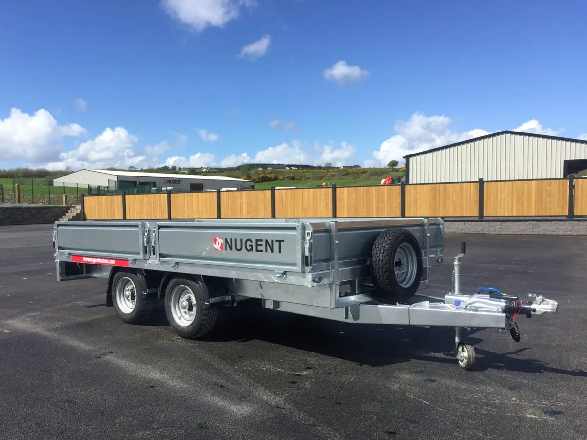 New Nugent Flat Bed Trailers 12/14FT - Image 1