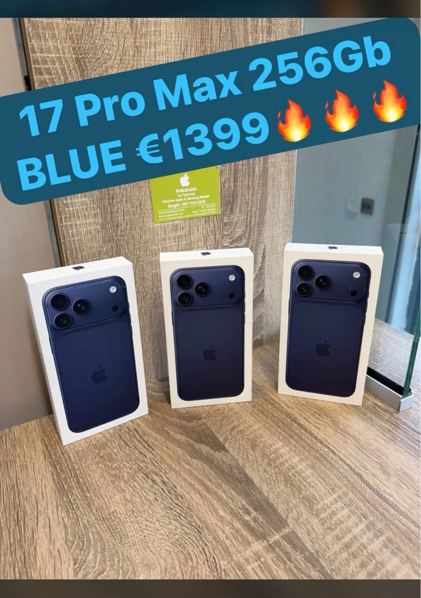 17 Pro Max Blue European! New! Unlocked on Sale! - Image 1
