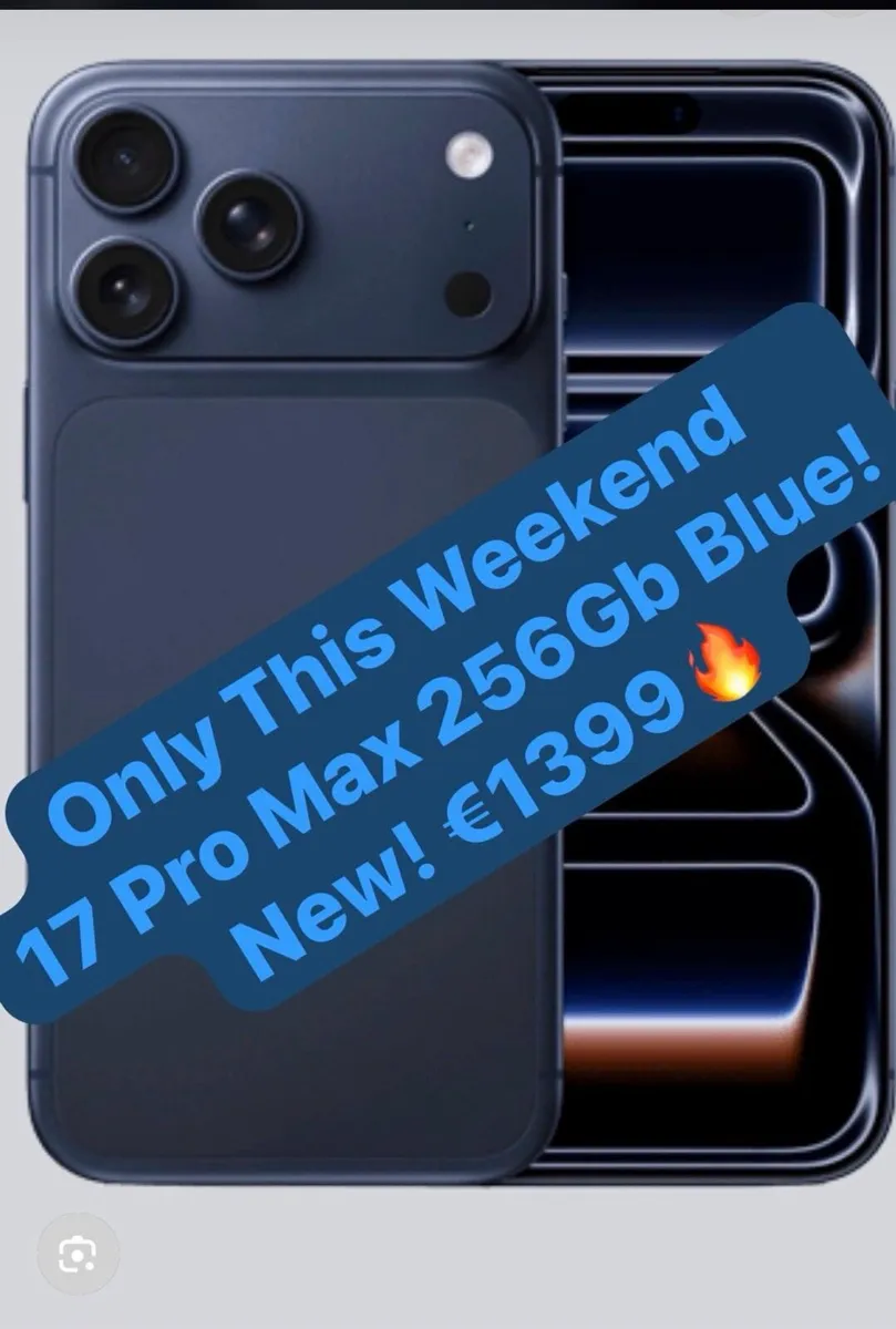 17 Pro Max Blue European! New! Unlocked on Sale! - Image 2