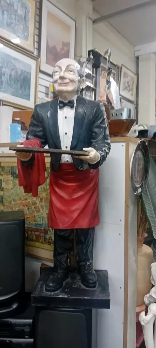 3ft Waiter Statue/Menu Holder