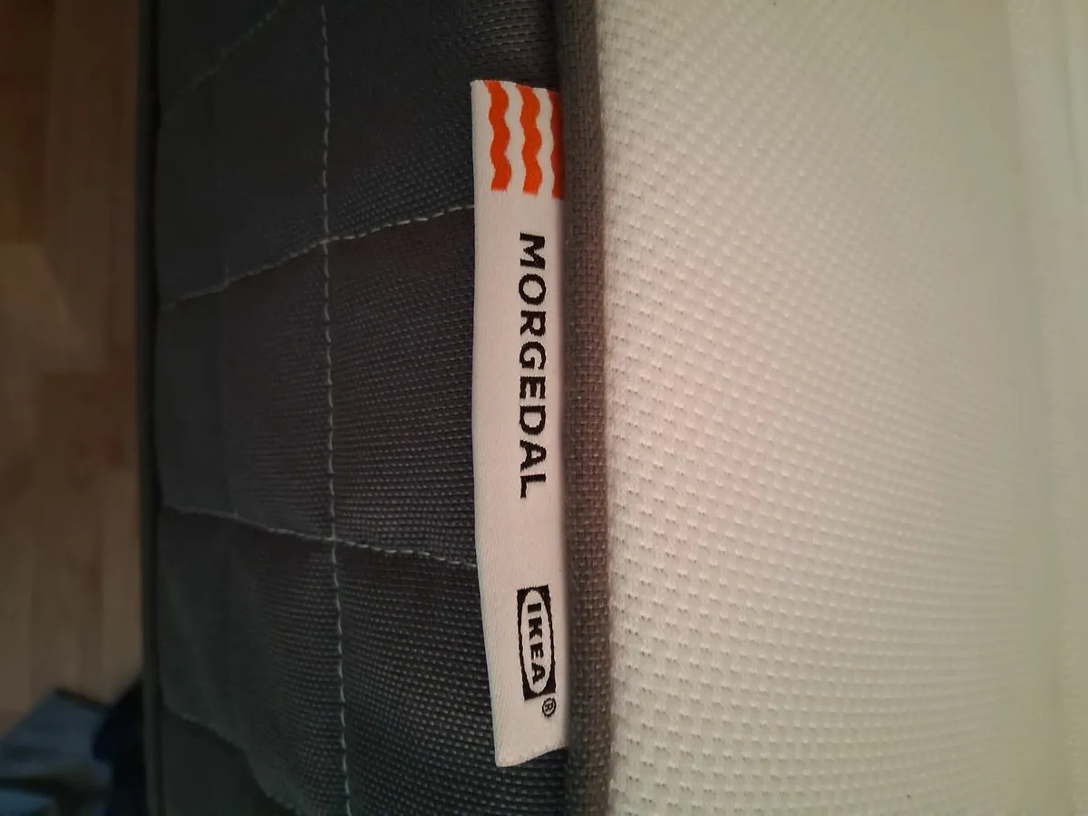 Ikea single mattress and pine bed - Image 4