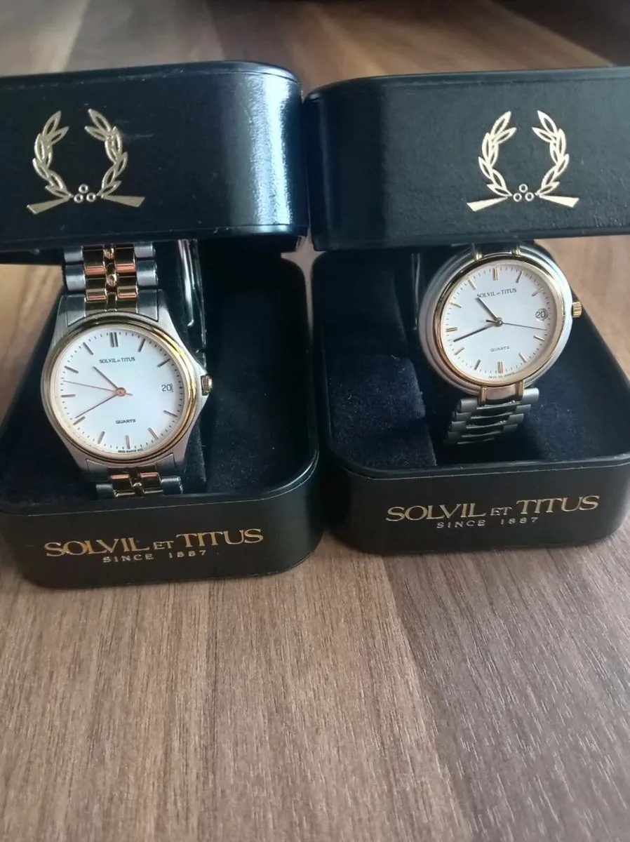 Two genuine Swiss made Solvil et Titus watches - Image 1