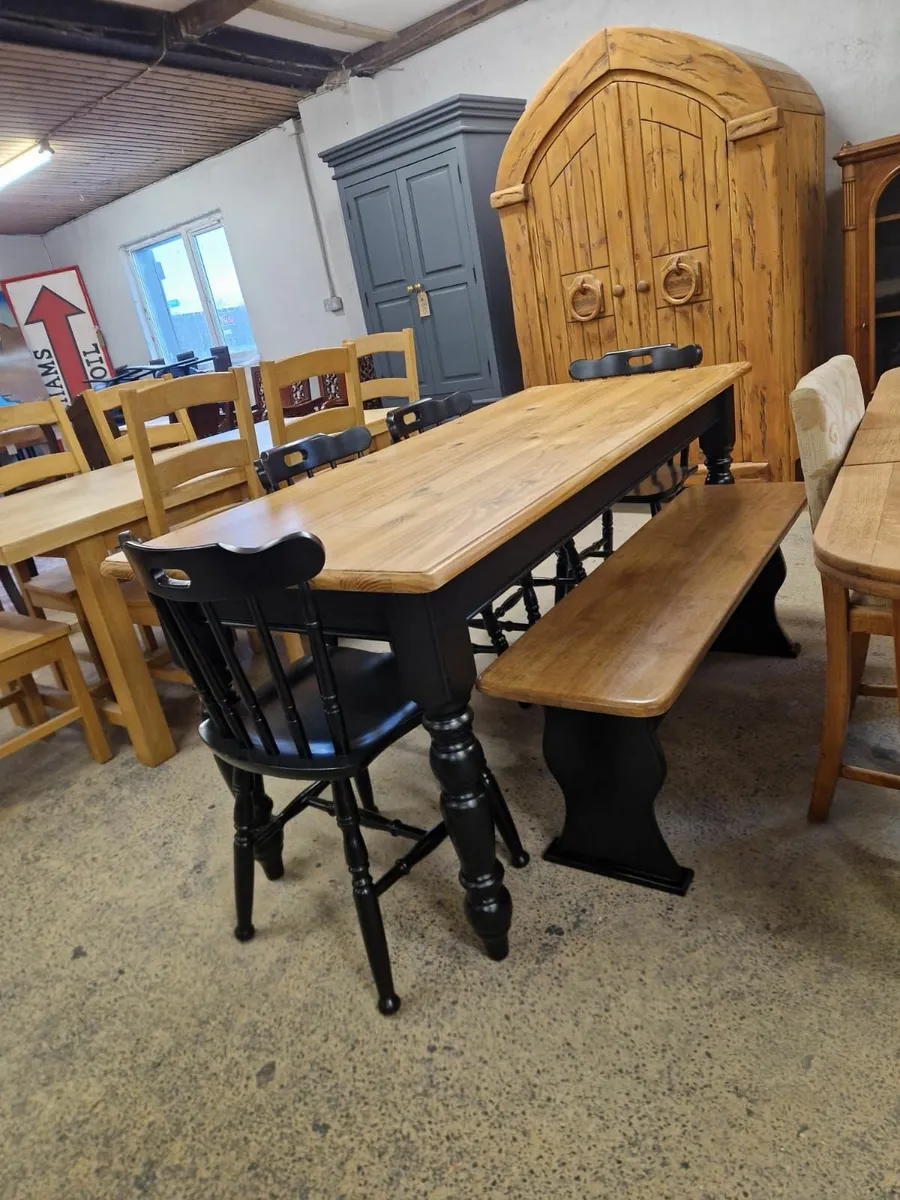 Tables, chairs,  pine workshop - Image 3