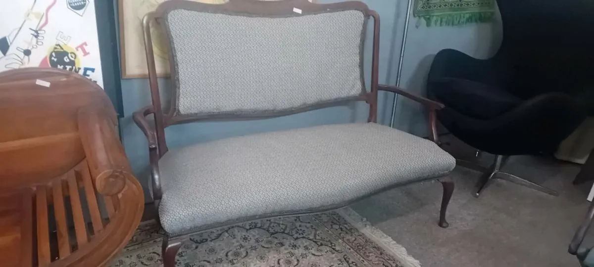 Edwardian Mahogany Framed Sofa Seat