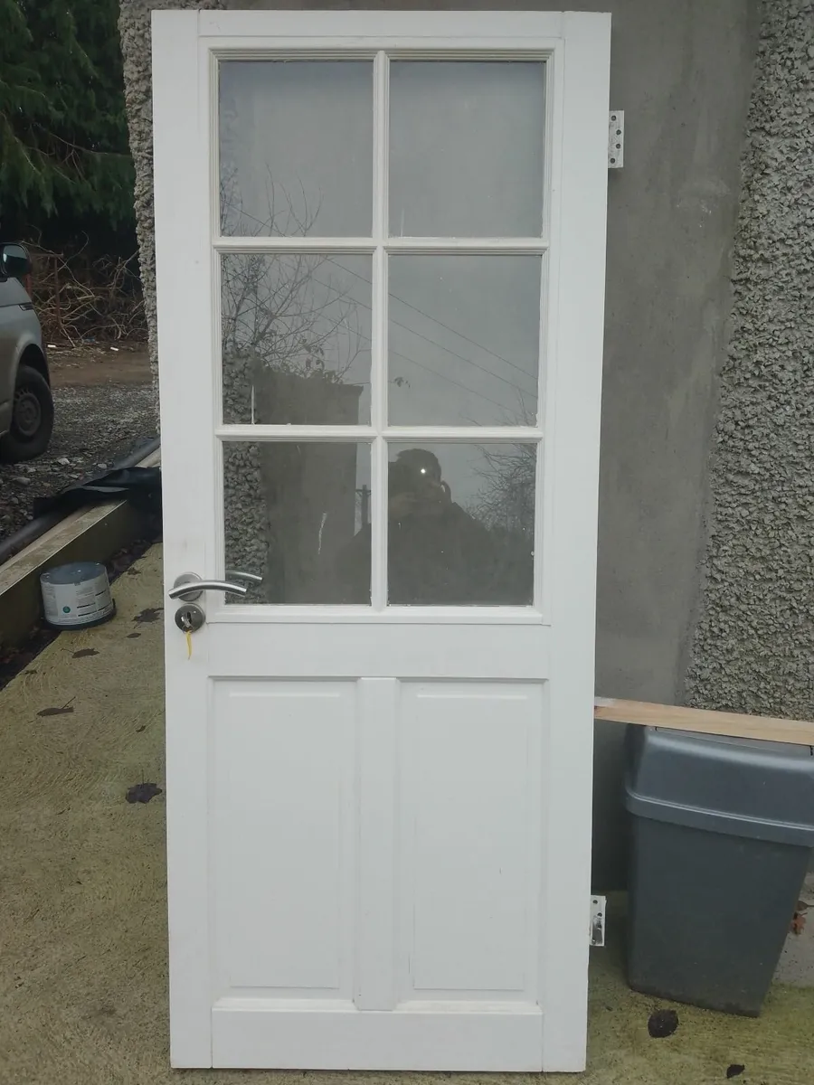 Door 30 by 78 inch with glass panel