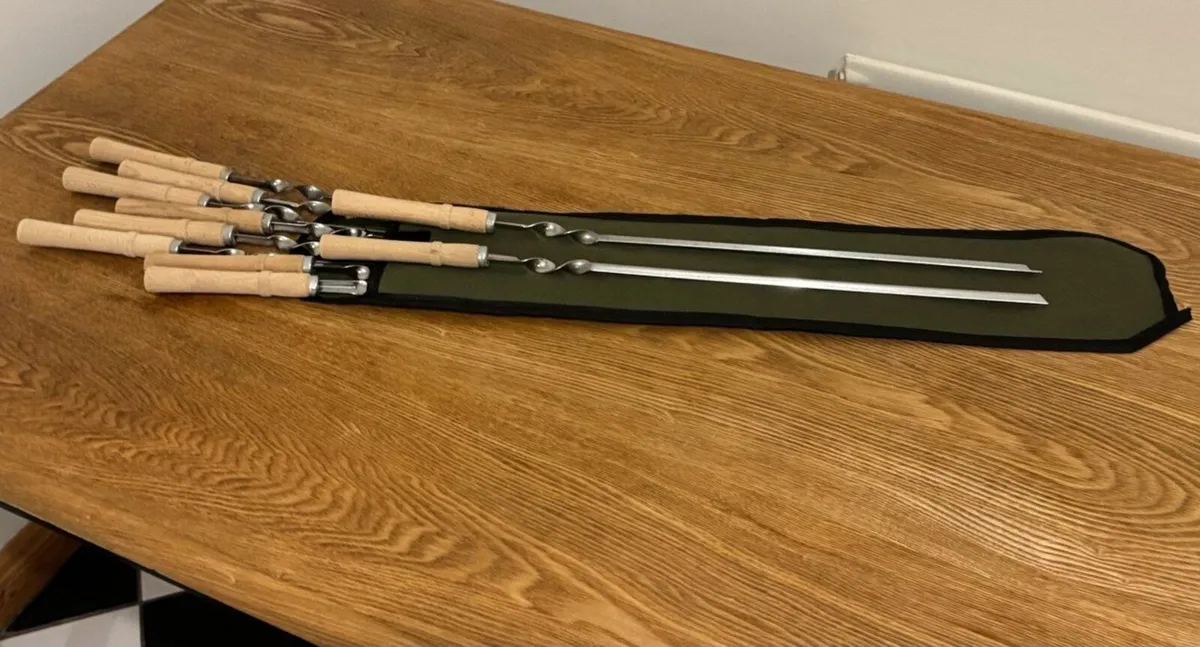 Portable BBQ Grill Mangal Set for 10 Skewers - Image 4