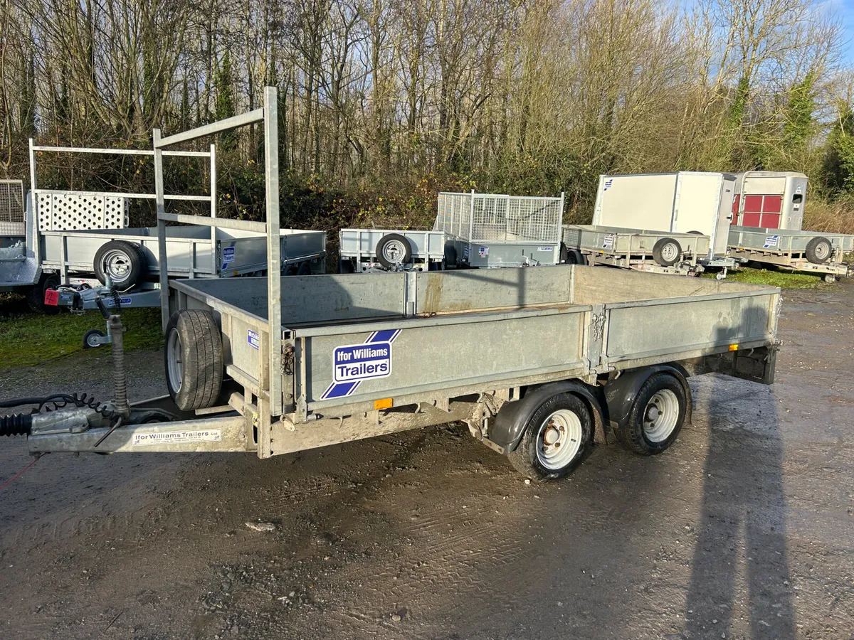 Ifor Williams 12x6.6  Dropside  LM126 with LEDs - Image 1