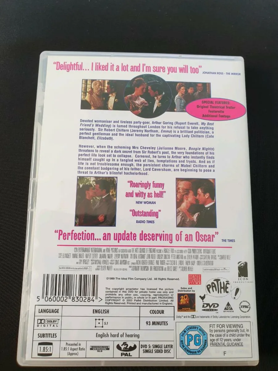 An Ideal Husband DVD Oscar Wilde Cate Blanchett - Image 2