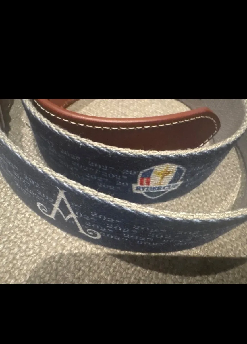 RARE ADARE MANOR RYDER CUP BELT Peter Millar - Image 1