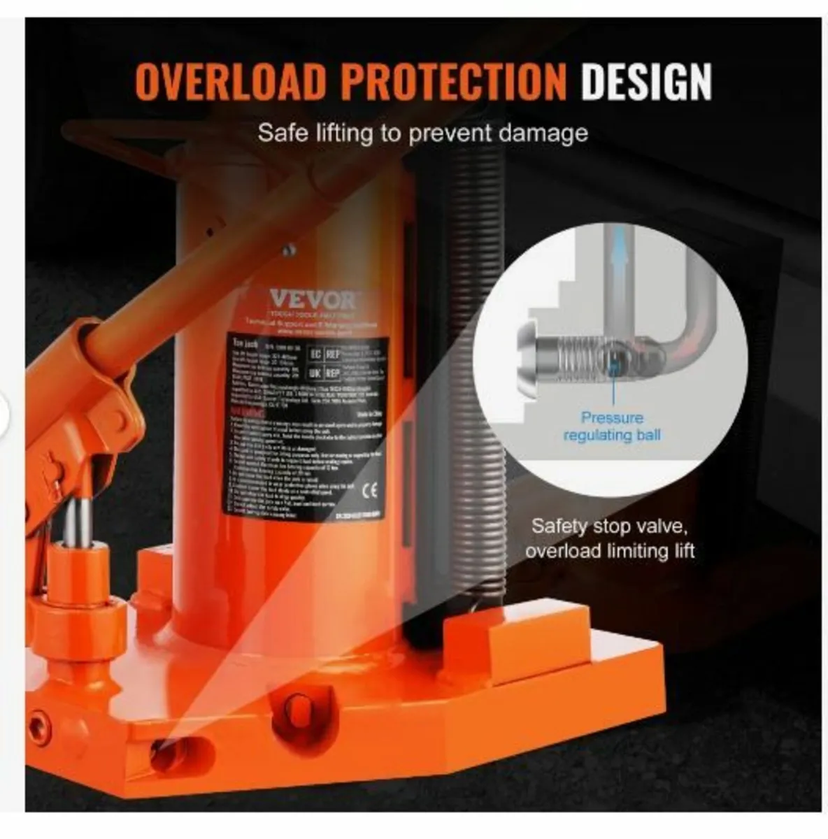 Hydraulic Toe Jack, 5 Ton - Image 3