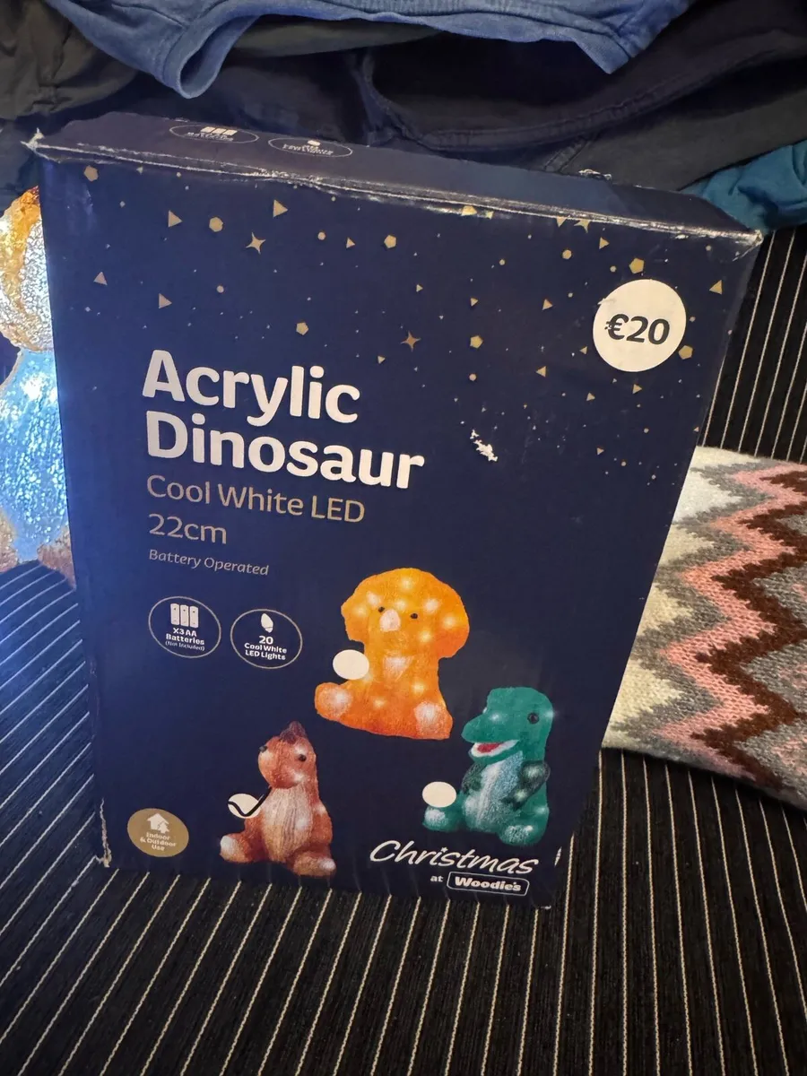 Acrylic dinosaur Christmas - Image 4