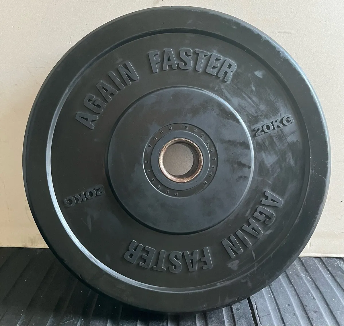 70kg rubber branded Olympic bumper weight plates - Image 2