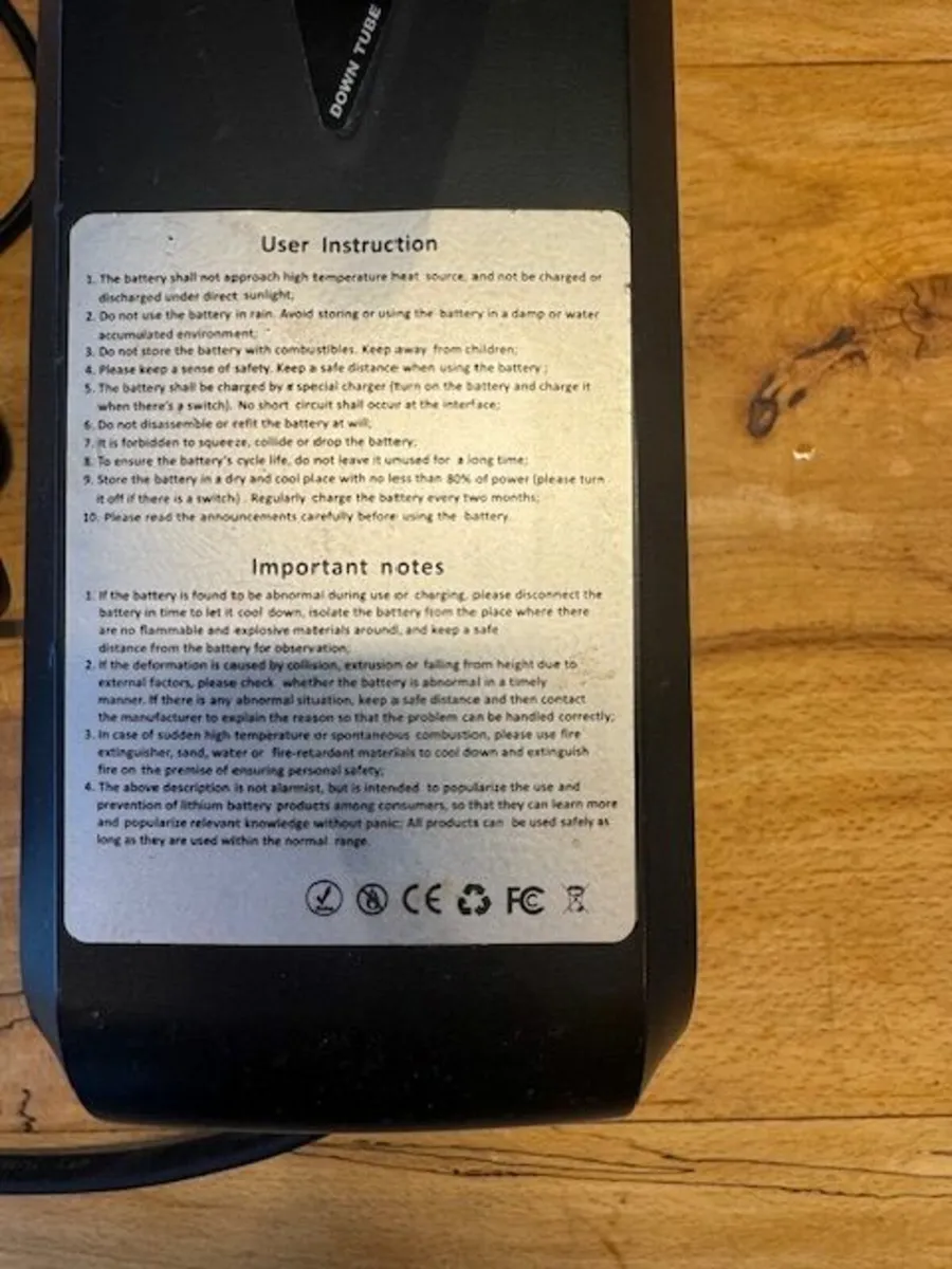 Chamrider 36V Bike Battery-Unused - Image 3