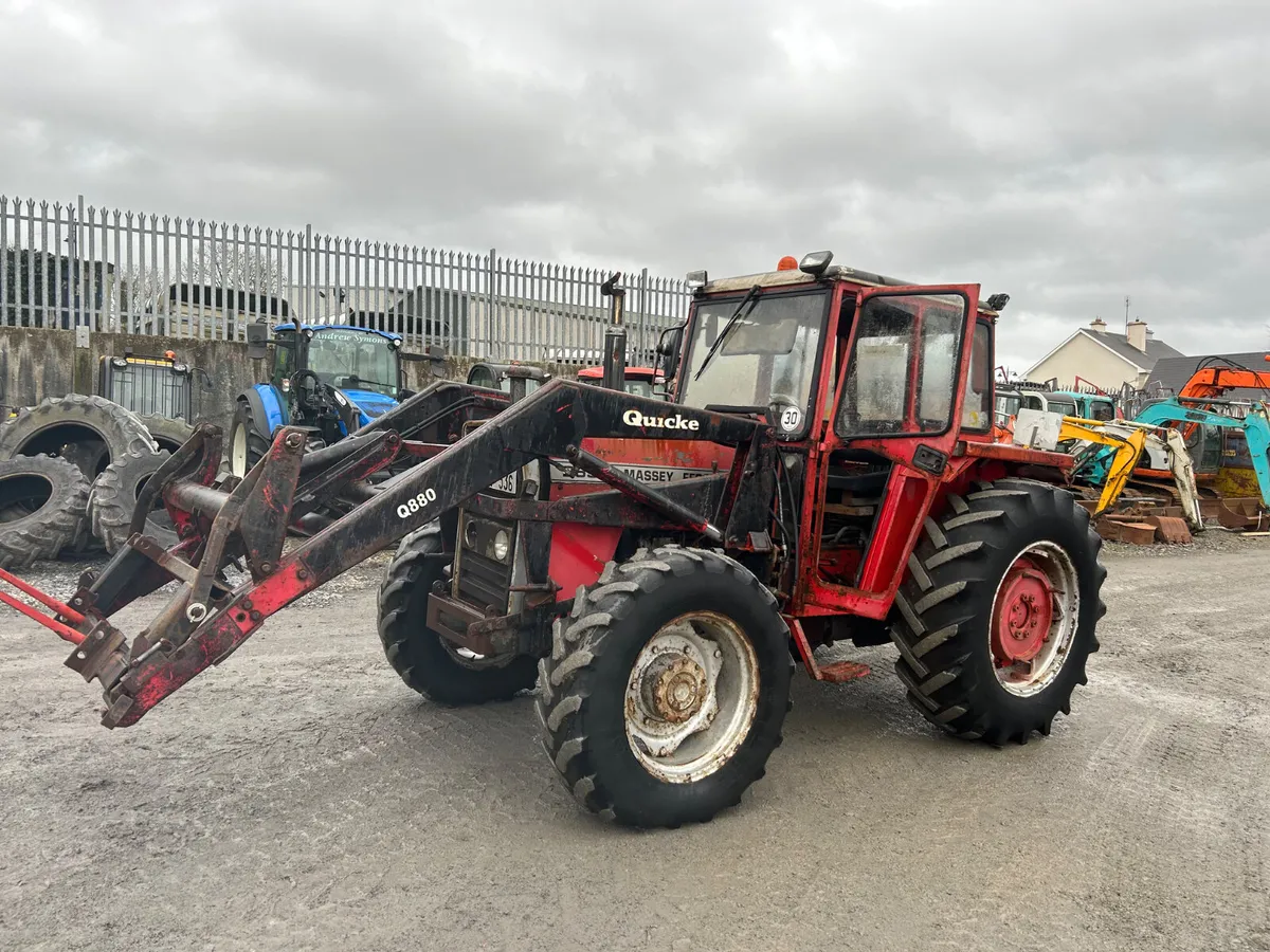 1982 Massey Ferguson 265 with Loader - Image 2