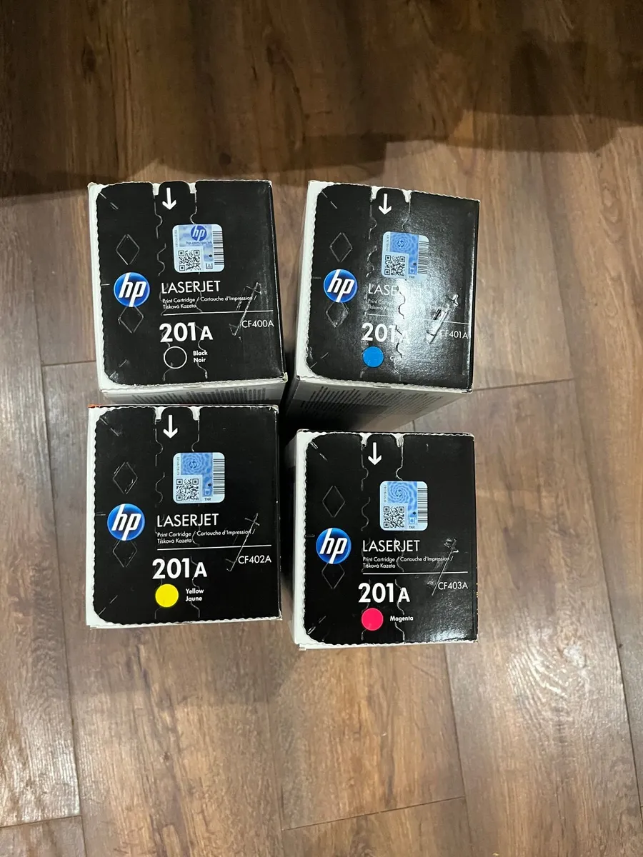 Set of 4 HP 201A Colour Toners - Image 2