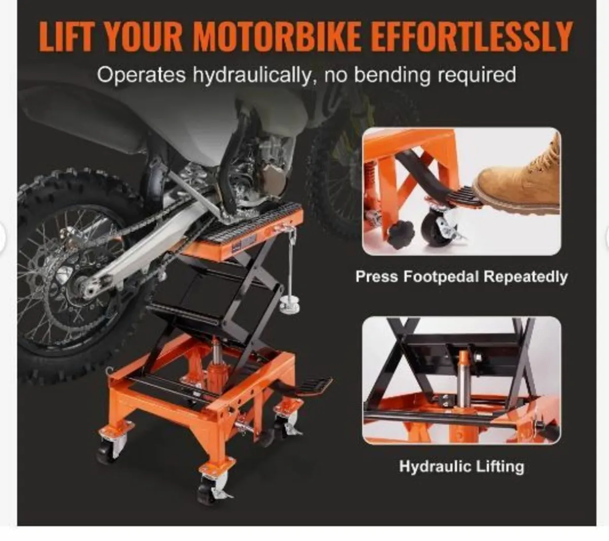 Hydraulic Motorcycle Lift Table - Image 2