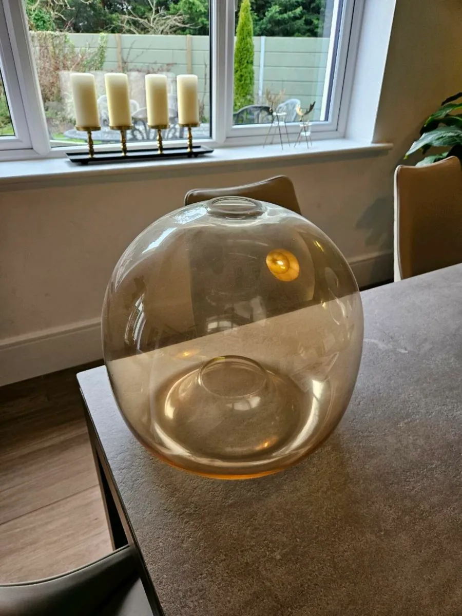 Stunning glass shade for ceiling light