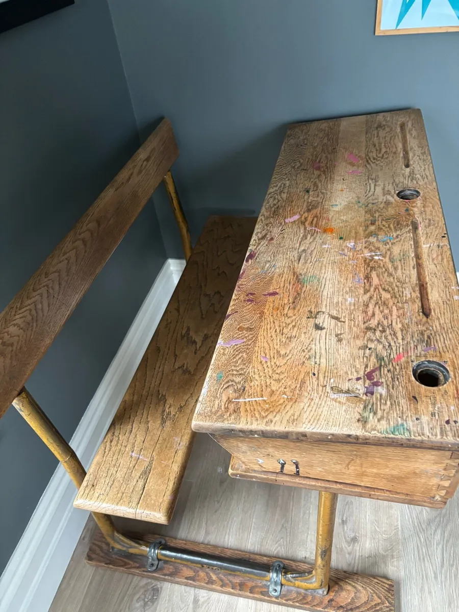 Vintage school desk - Image 2