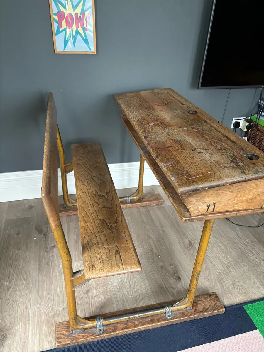 Vintage school desk - Image 4