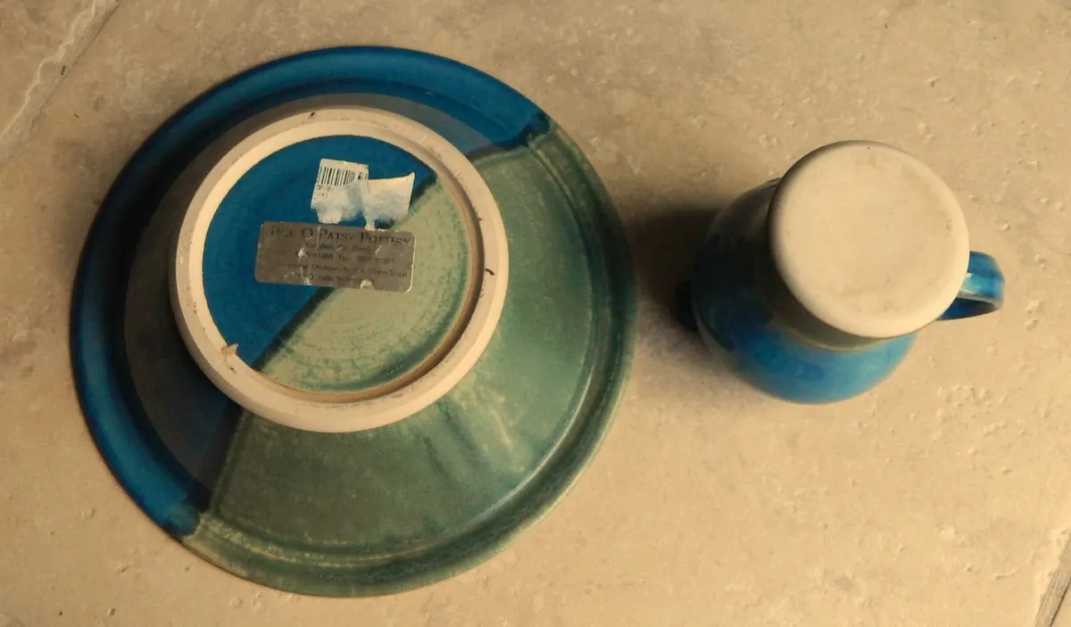 Jack O’Patsy Pottery Bowl and Milk Jug - Image 4