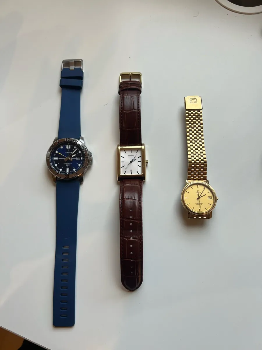 3 Men Watches for Sale — Casio / Lorus / Omega - Image 1
