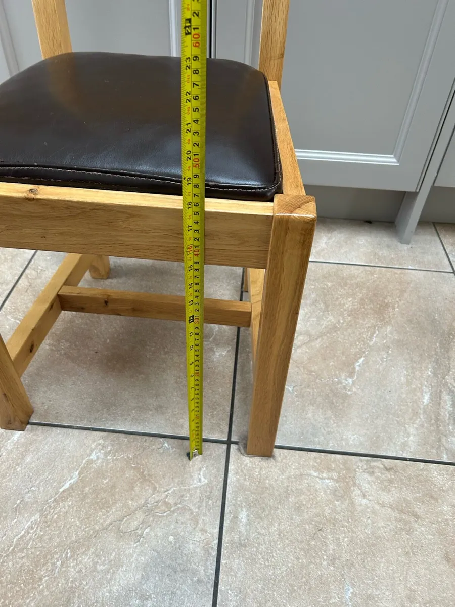 Oak Dining Chairs (8) - Image 2