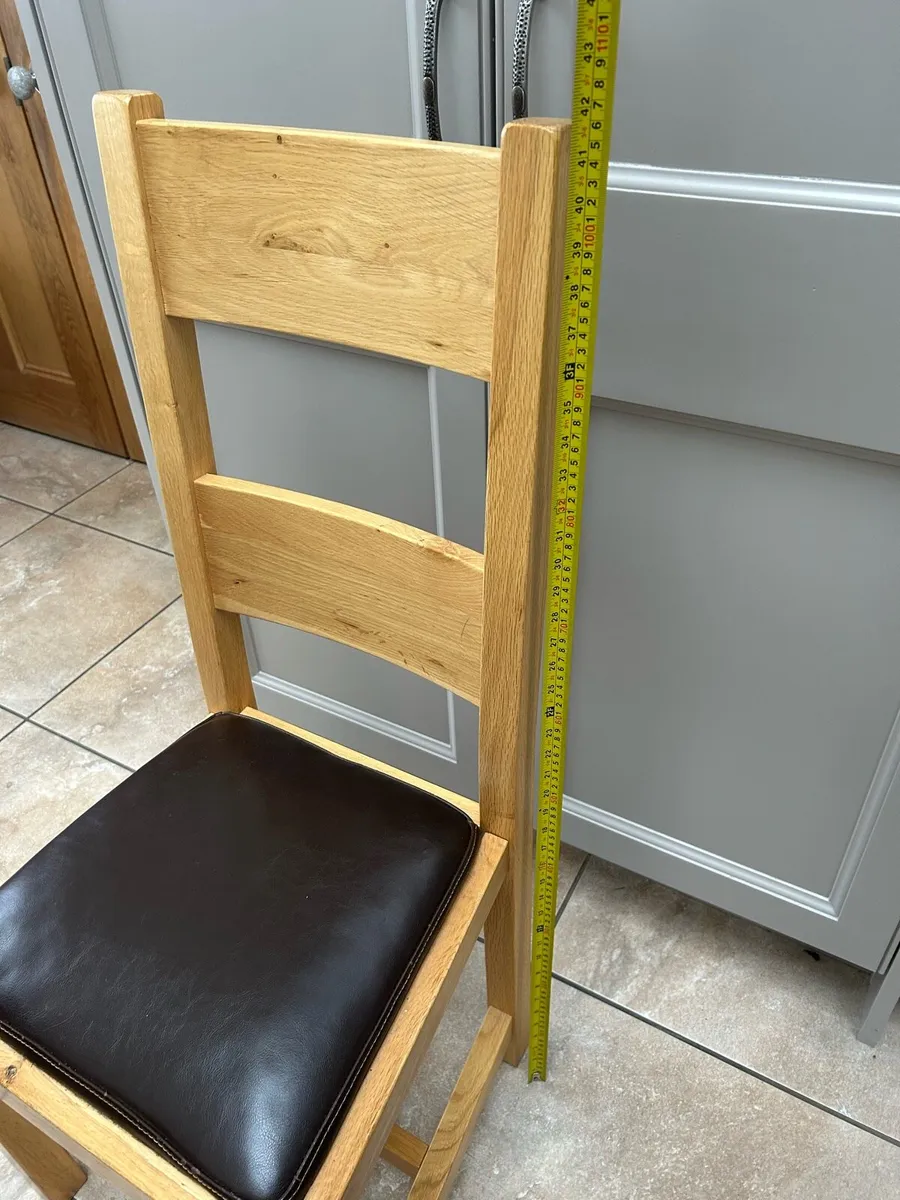 Oak Dining Chairs (8) - Image 3