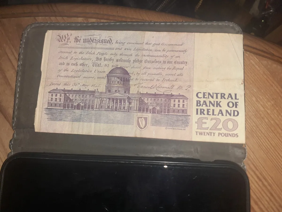 1999 Irish Twenty Pound Banknote Old Ireland £20 - Image 2