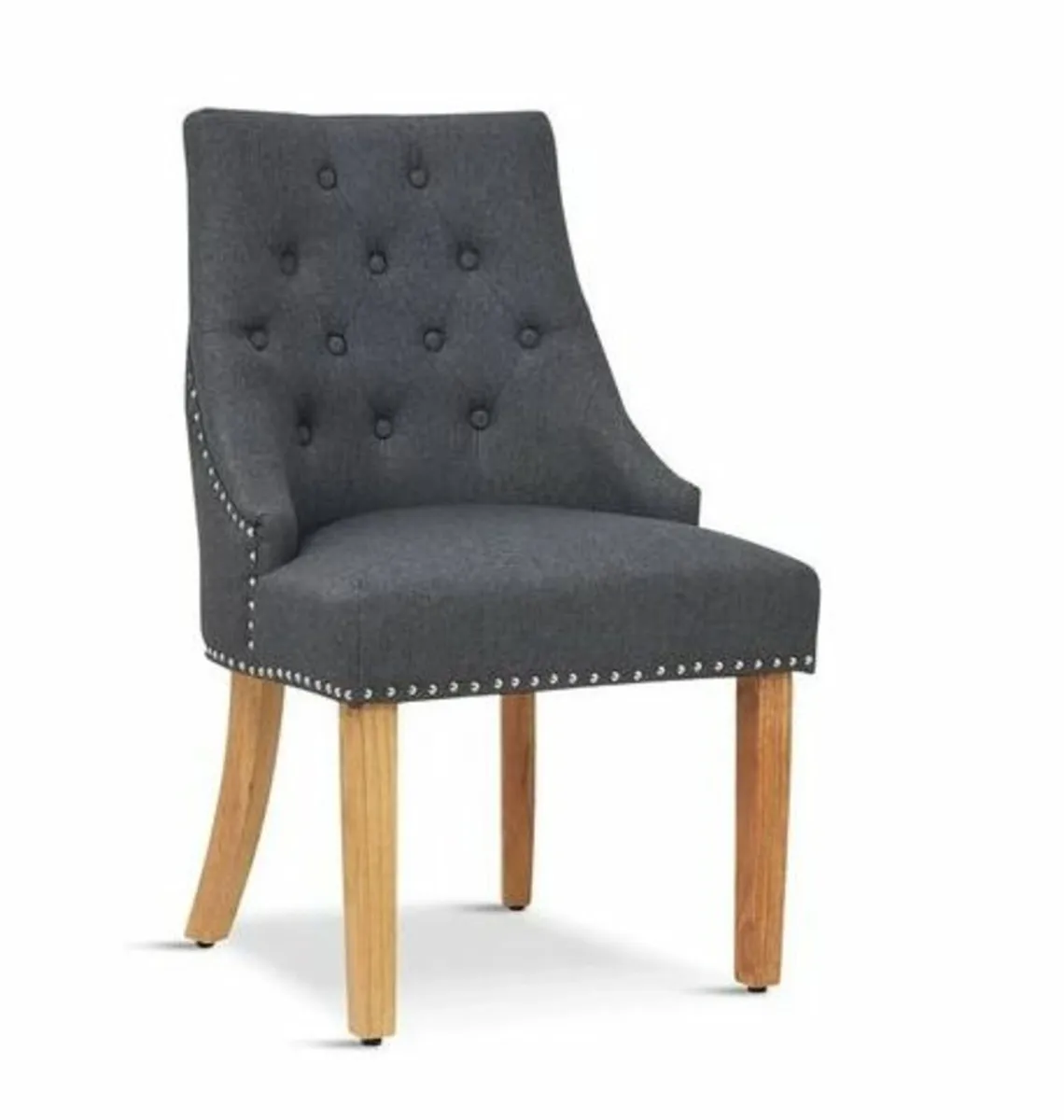 Barhorst Fabric Upholstered Side Chair in Grey - Image 1