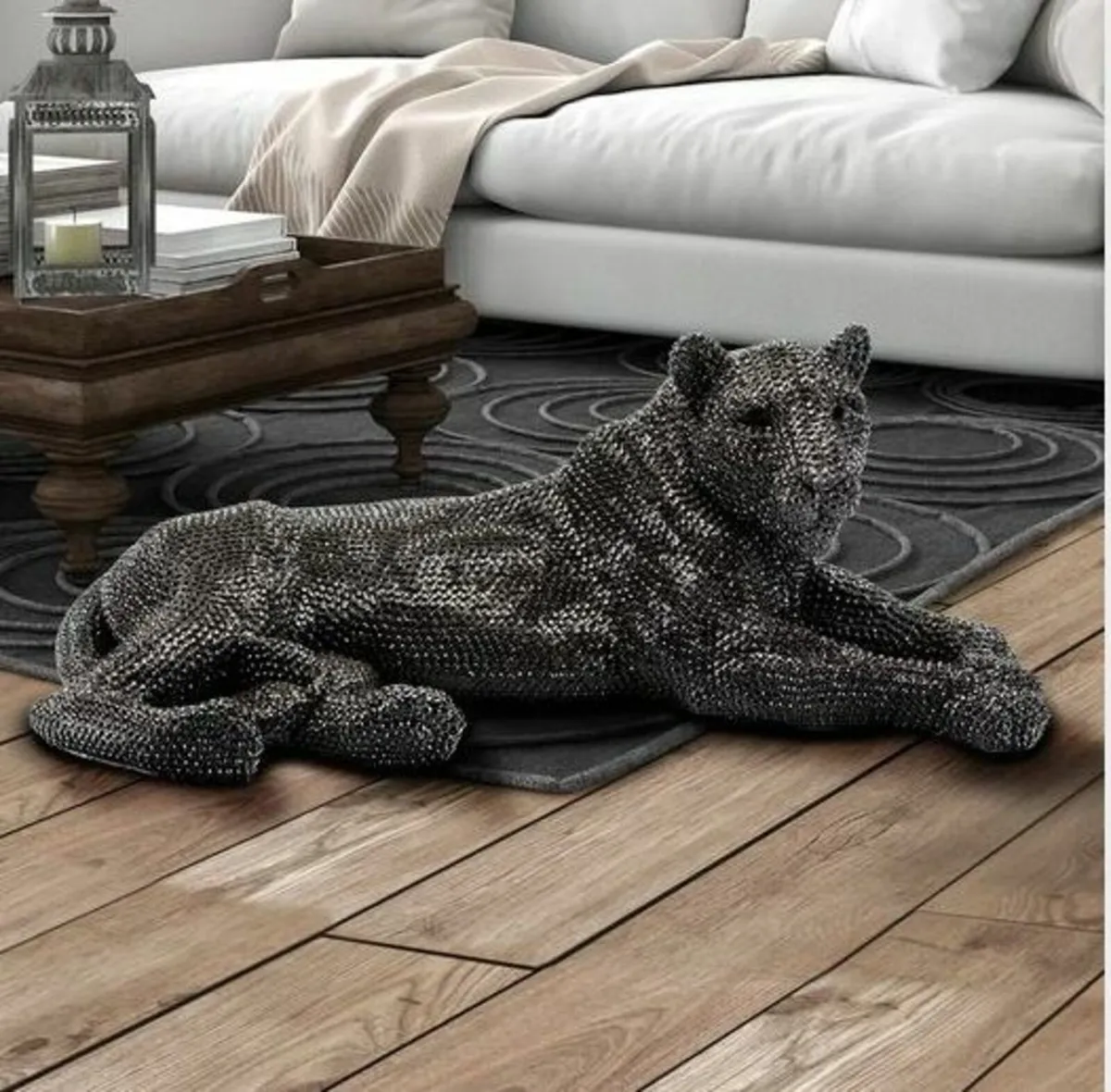 Thacher A Lioness Lying Down Statue - Image 1