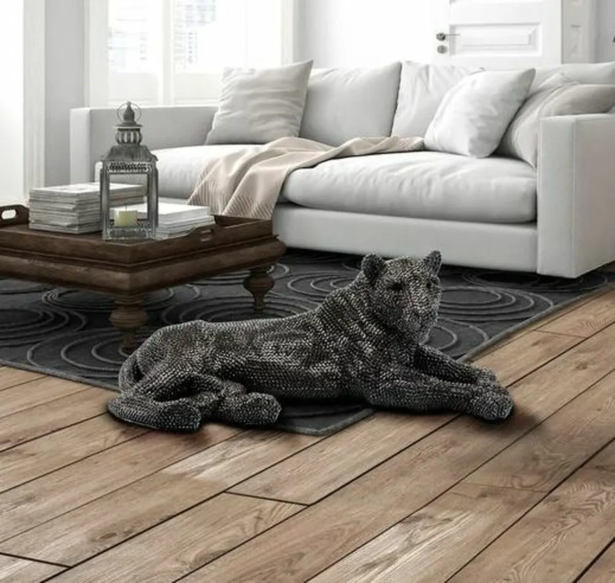 Thacher A Lioness Lying Down Statue - Image 2