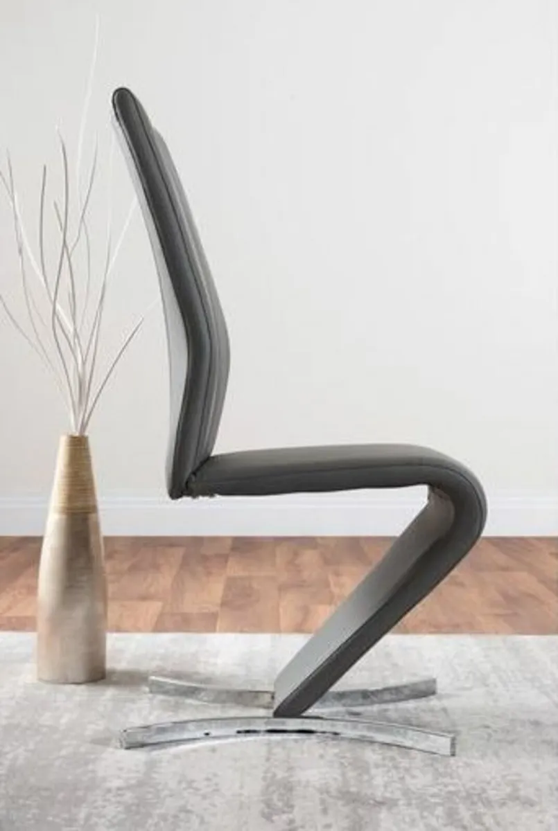 Chowchilla Upholstered Cantilever Chair (Set of 2) - Image 4