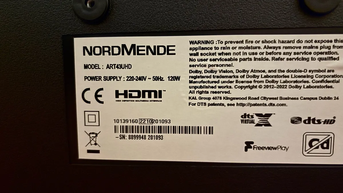 43” 4K Smart TV - Image 4