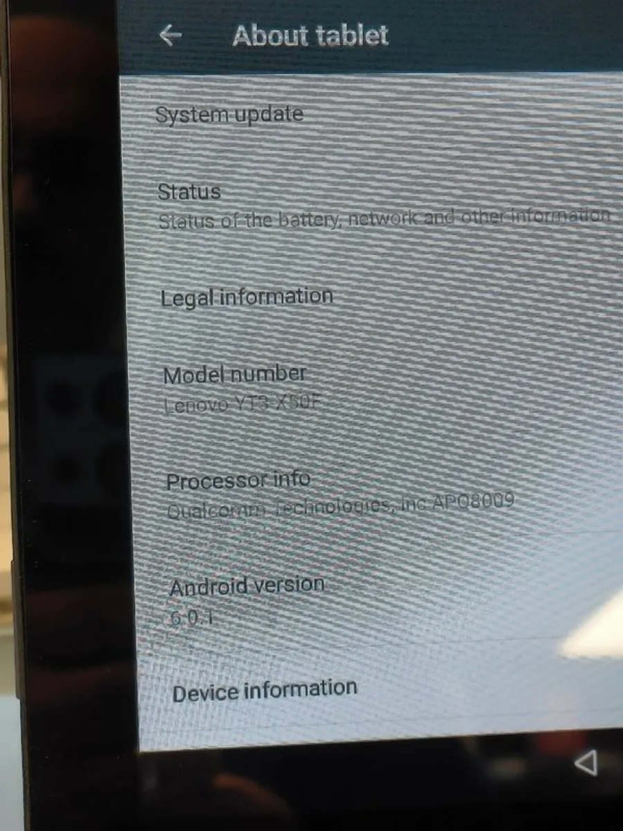 Lenovo YT3-X50F Yoga Tab 3 16GB 10", WiFi/ Used - Image 4