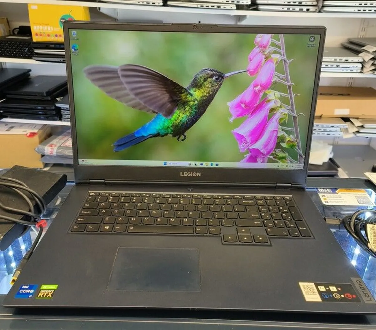 Lenovo Legion 5 17.3" Full HD Gaming Notebook Laptop, Intel Core i7-11800H 2.30 GHz, 32GB RAM, 256GB SSD + 1TB HDD, NVIDIA GeForce RTX 3050 4GB, Windows 11 Pro - Image 3