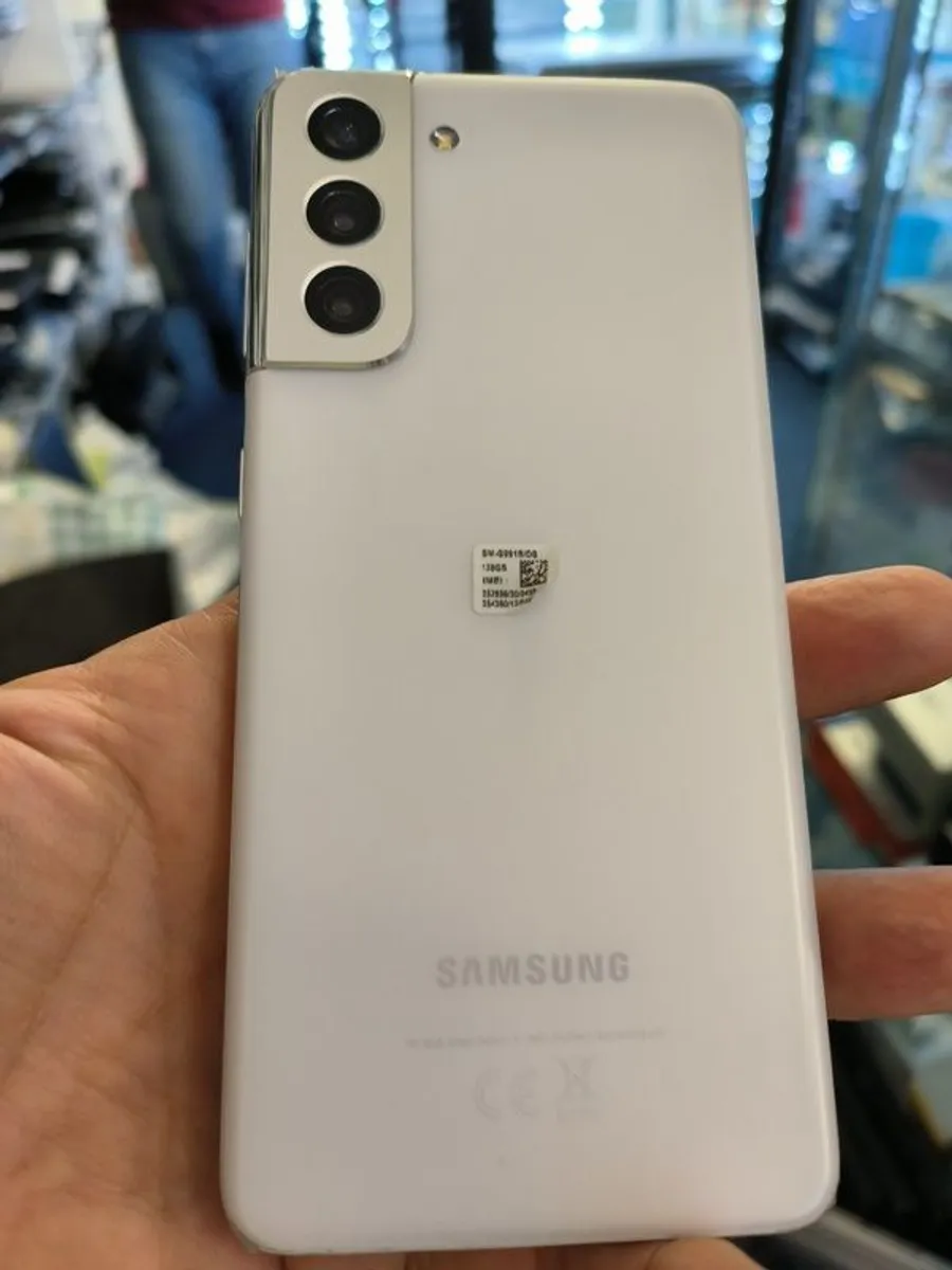Samsung S21 5G 128GB/ 8GB RAM Dual Sim Unlocked Phantom White - Image 1