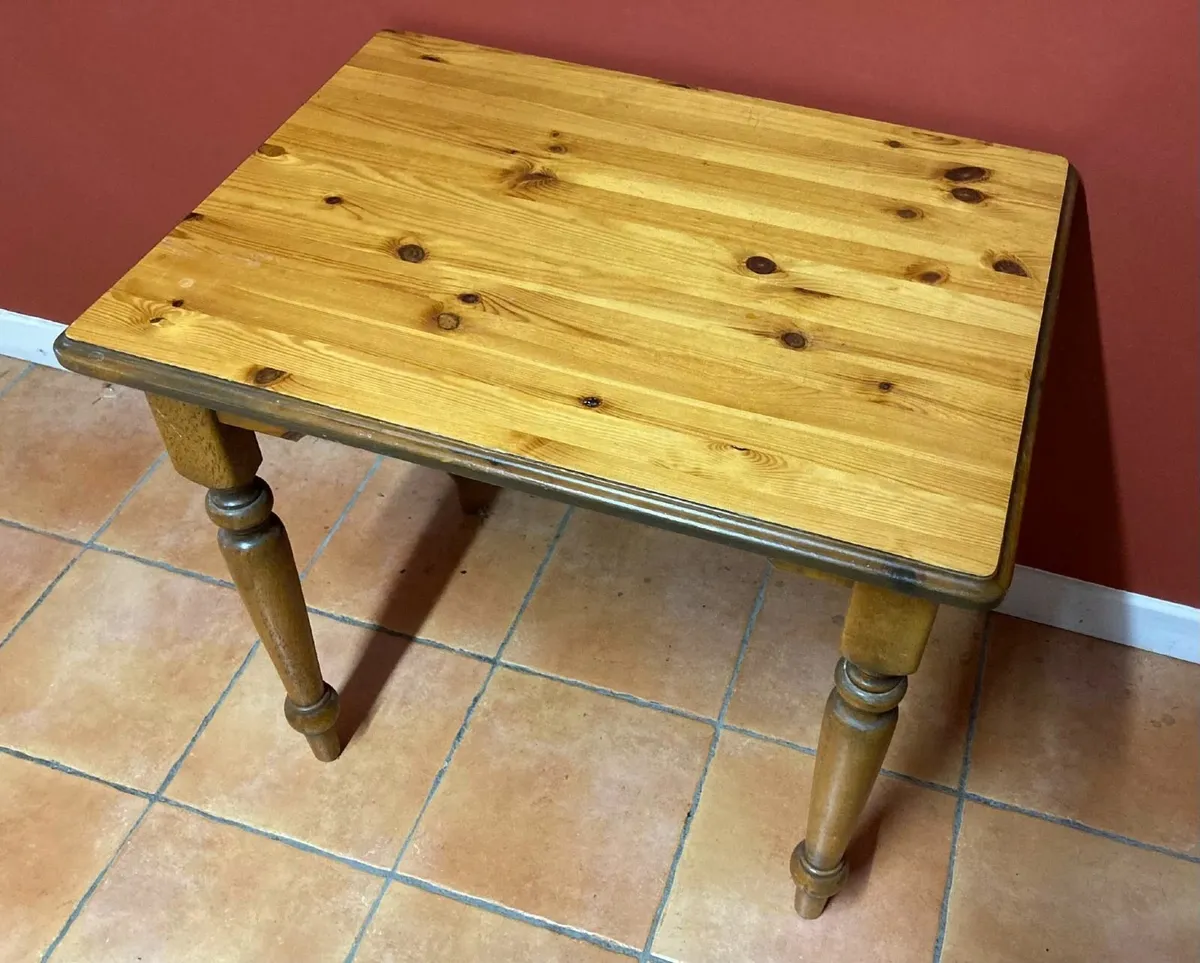 Solid Wood Dining Table – Compact & Sturdy - Image 3