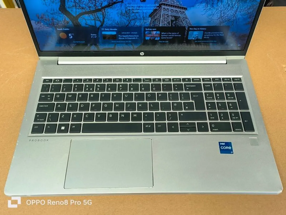 HP ProBook 450 G8 Laptop, 15.6" FHD IPS Micro Edge Display, Intel i7 11th Gen (i7-1165G7) 2.8 GHz, 8GB RAM, 256GB SSD, Windows 11 Pro, Intel Iris Xe Graphics, Backlit Keyboard, DOS, Silver - Image 4