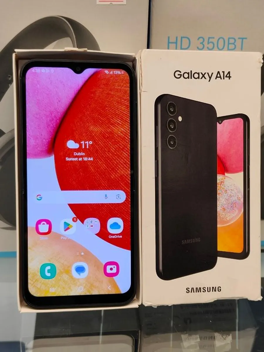 Samsung Galaxy A14 Black 4GB 64GB Dual Sim Unlocked Smart Phone - Image 1